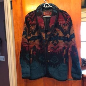 Woolrich Southwestern women’s wool coat